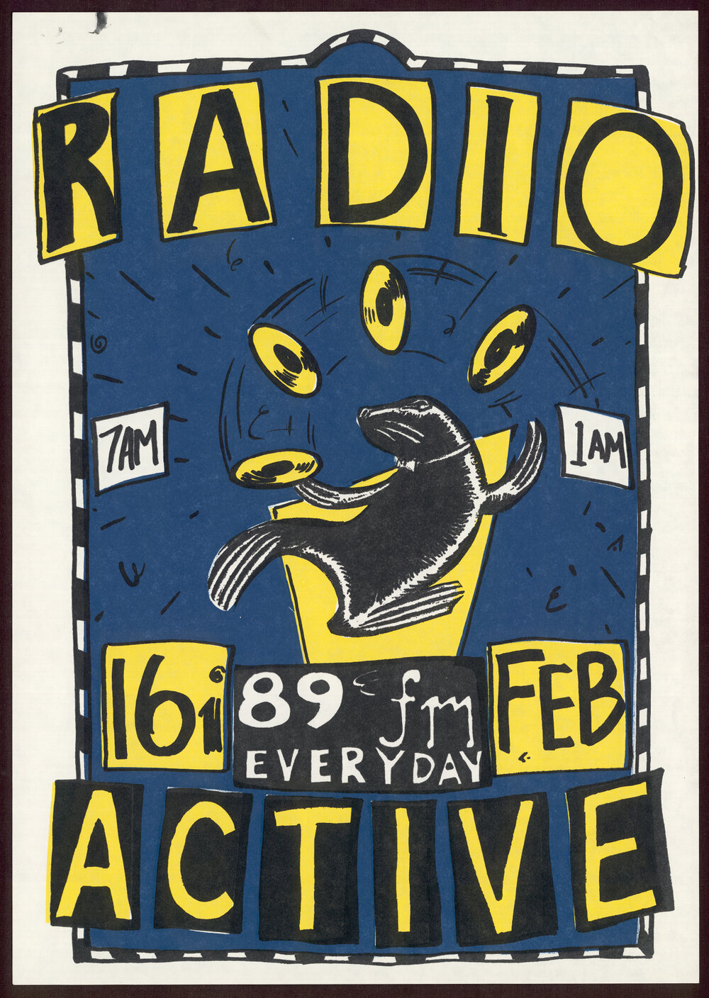 Radio Active: 89 fm everyday.