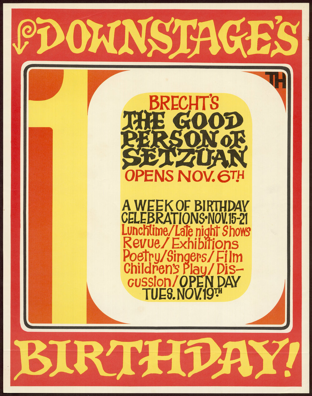 Downstage's 10th Birthday!