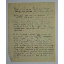 Memo Re. Carrying on French and German during next session, for Finance Committee