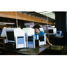 Slide 32 Student at microfiche