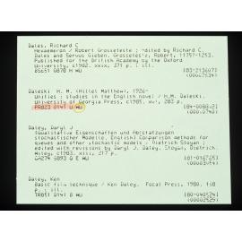 Slide 39 Card catalogue card