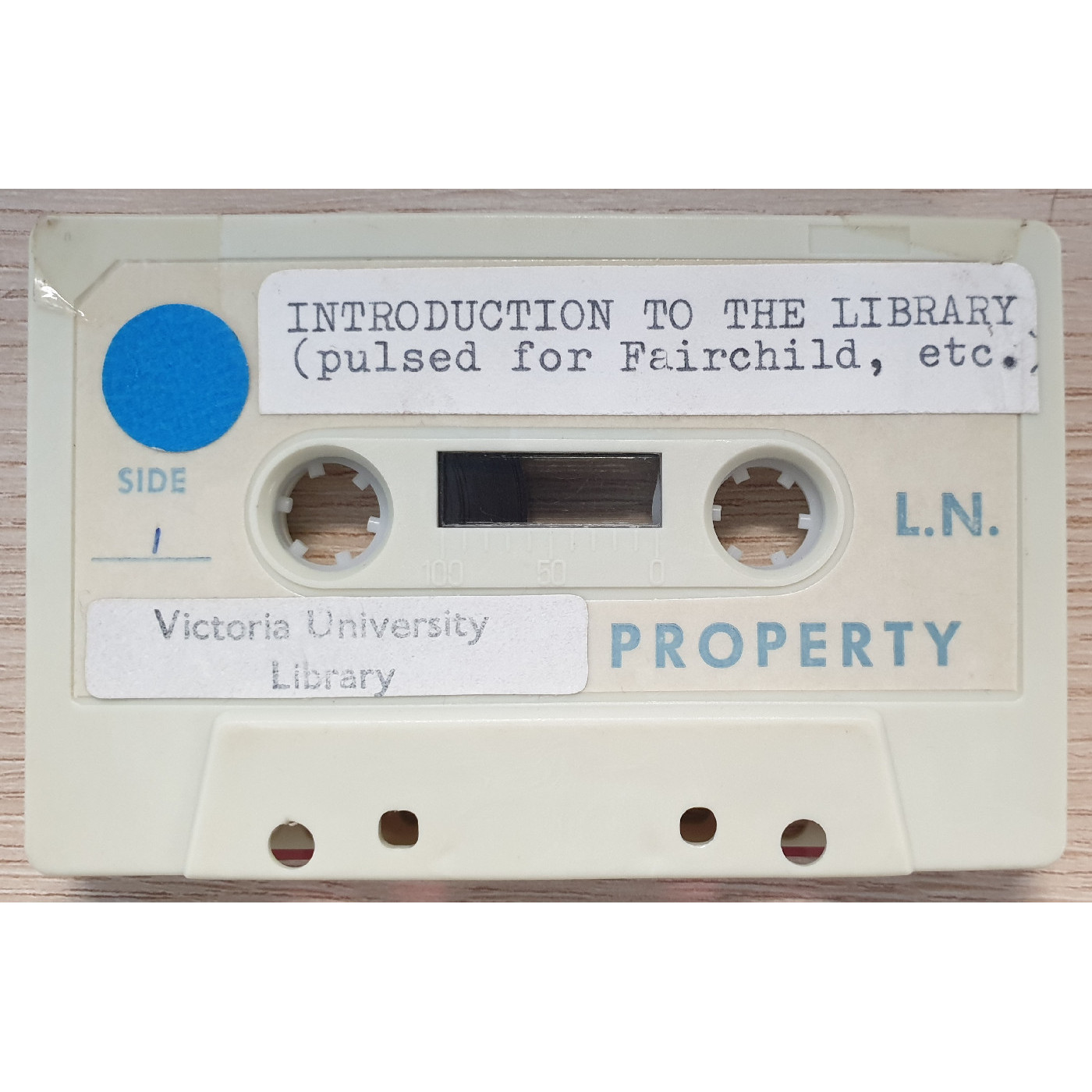 'Introduction to the VUW Library' audio from cassette tape