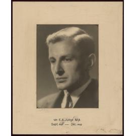 Portrait of E. A. Judge, Warden, Weir House