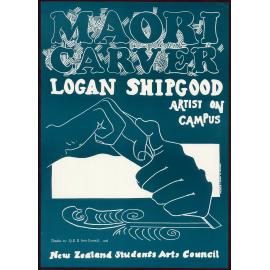 Maori carver Logan Shipgood Artist on Campus.
