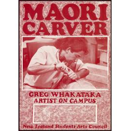 Maori Carver Greg Whakataka Artist on Campus