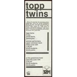 Topp Twins, In Joy, Annie Davis, Janice Gray.
