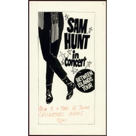 Sam Hunt in concert: Between islands tour, Mon 11 + Tues 12 June, Cricketers Arms 8pm.