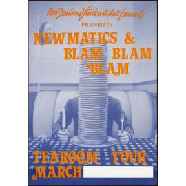 Newmatics & Blam Blam Blam: Tearoom Tour, March.