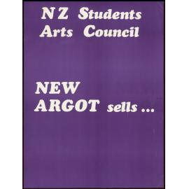 NZ Students Arts Council New Argot sells...
