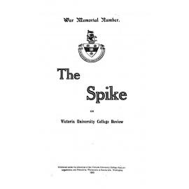 The Spike: or, Victoria College Review War Memorial Number