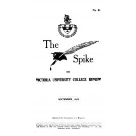 The Spike: or, Victoria College Review, September 1923