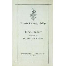 Victoria University Silver Jubilee Service