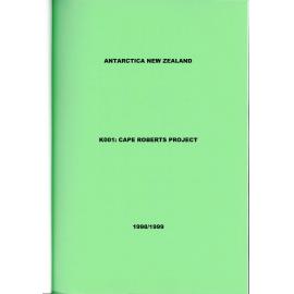 Report on Victoria University of Wellington Antarctic Expedition 1998-99