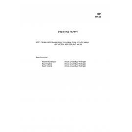 Report on Victoria University of Wellington Antarctic Expedition 2001-02