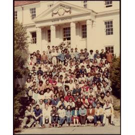 1982 Group portrait of Weir House residents