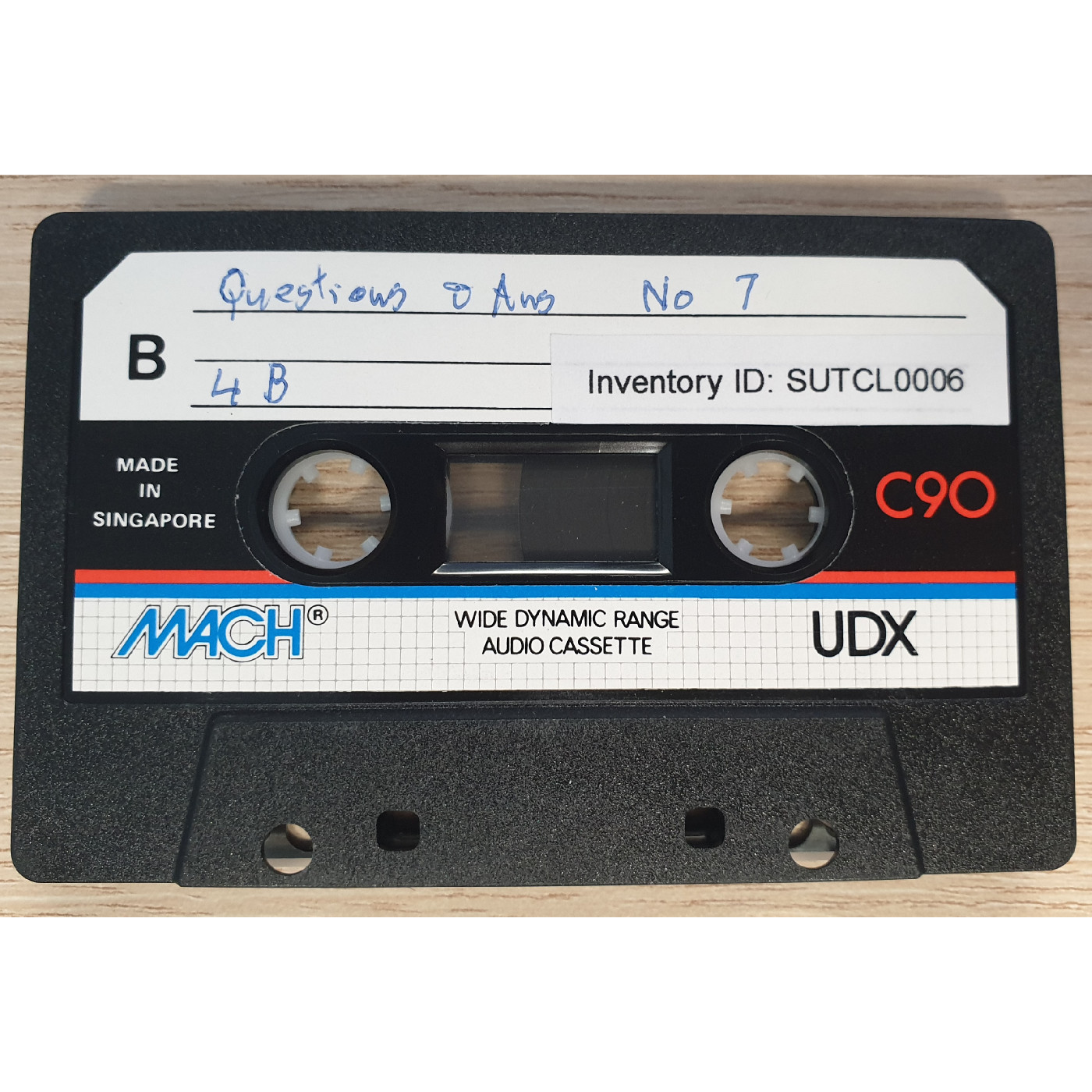 Questions and answers No. 7