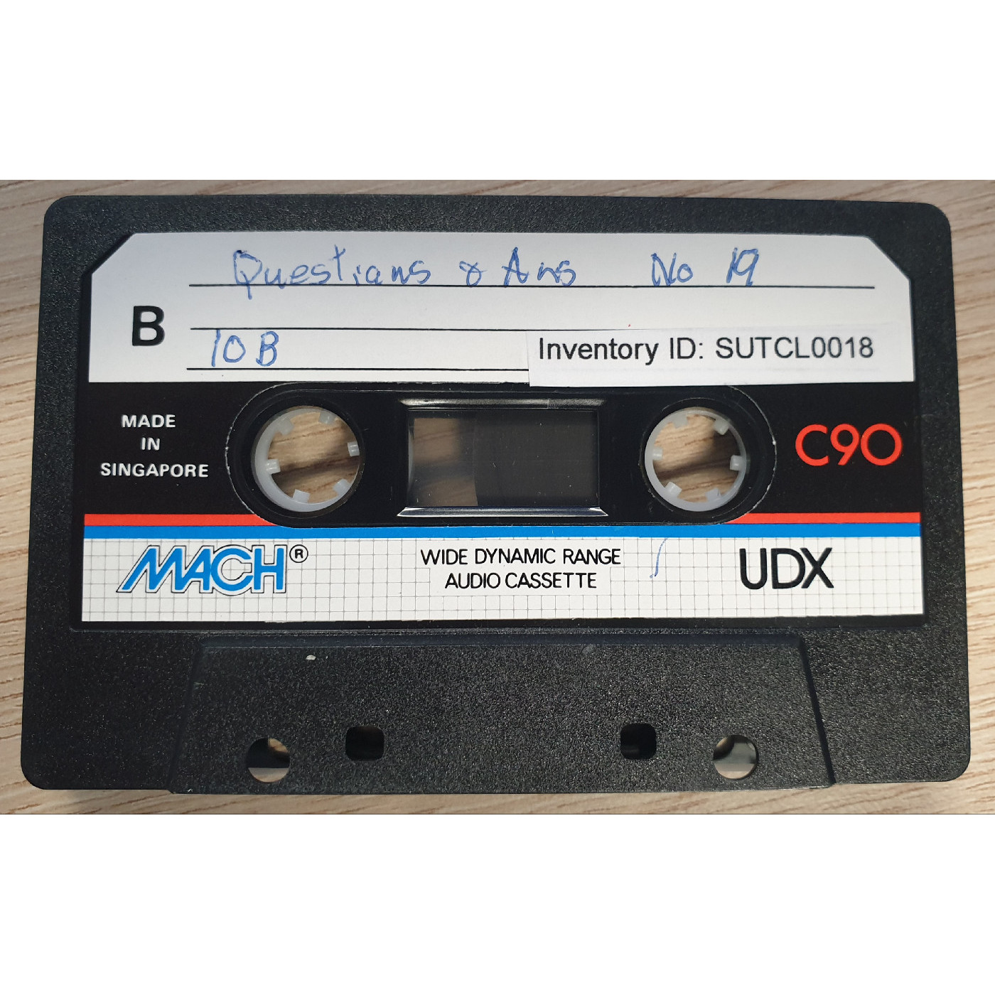 Questions and answers No. 19