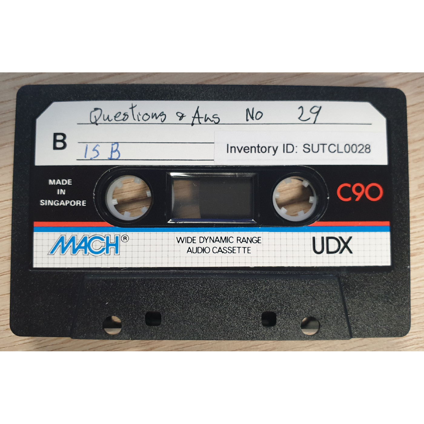 Questions and answers No. 29