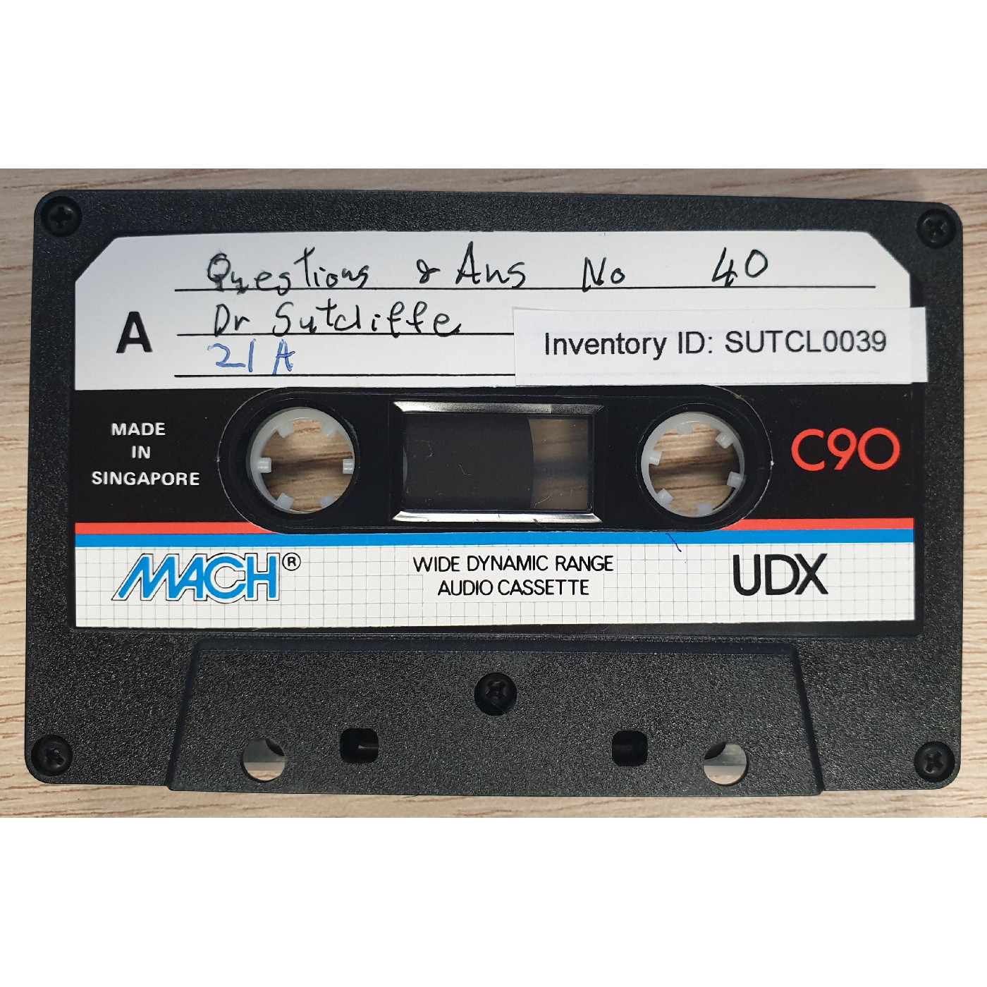 Questions and answers No. 40