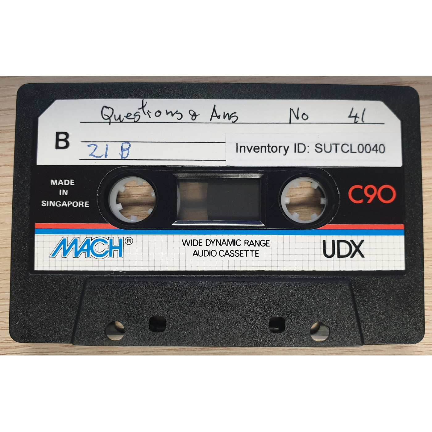 Questions and answers No. 41