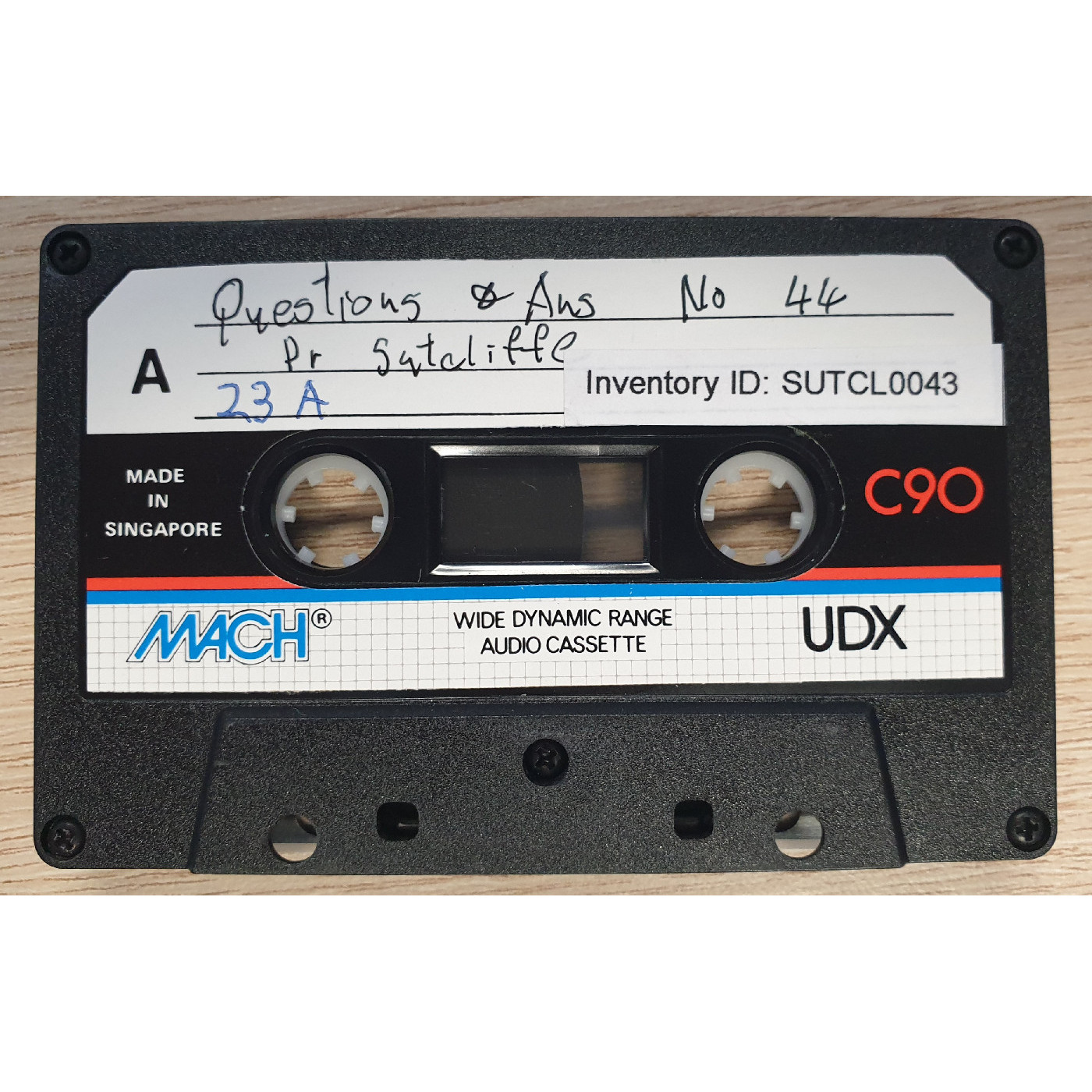 Questions and answers No. 44