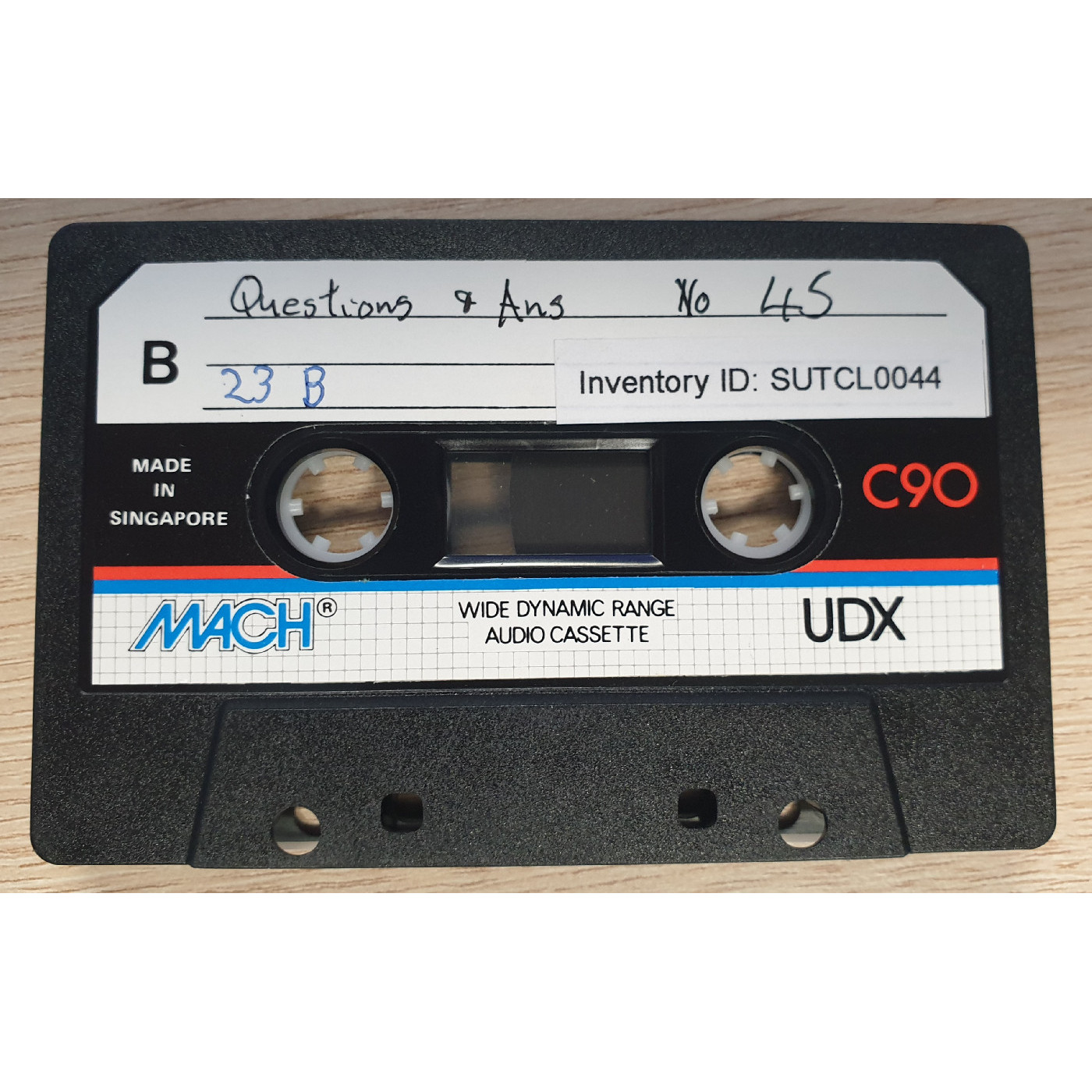 Questions and answers No. 45