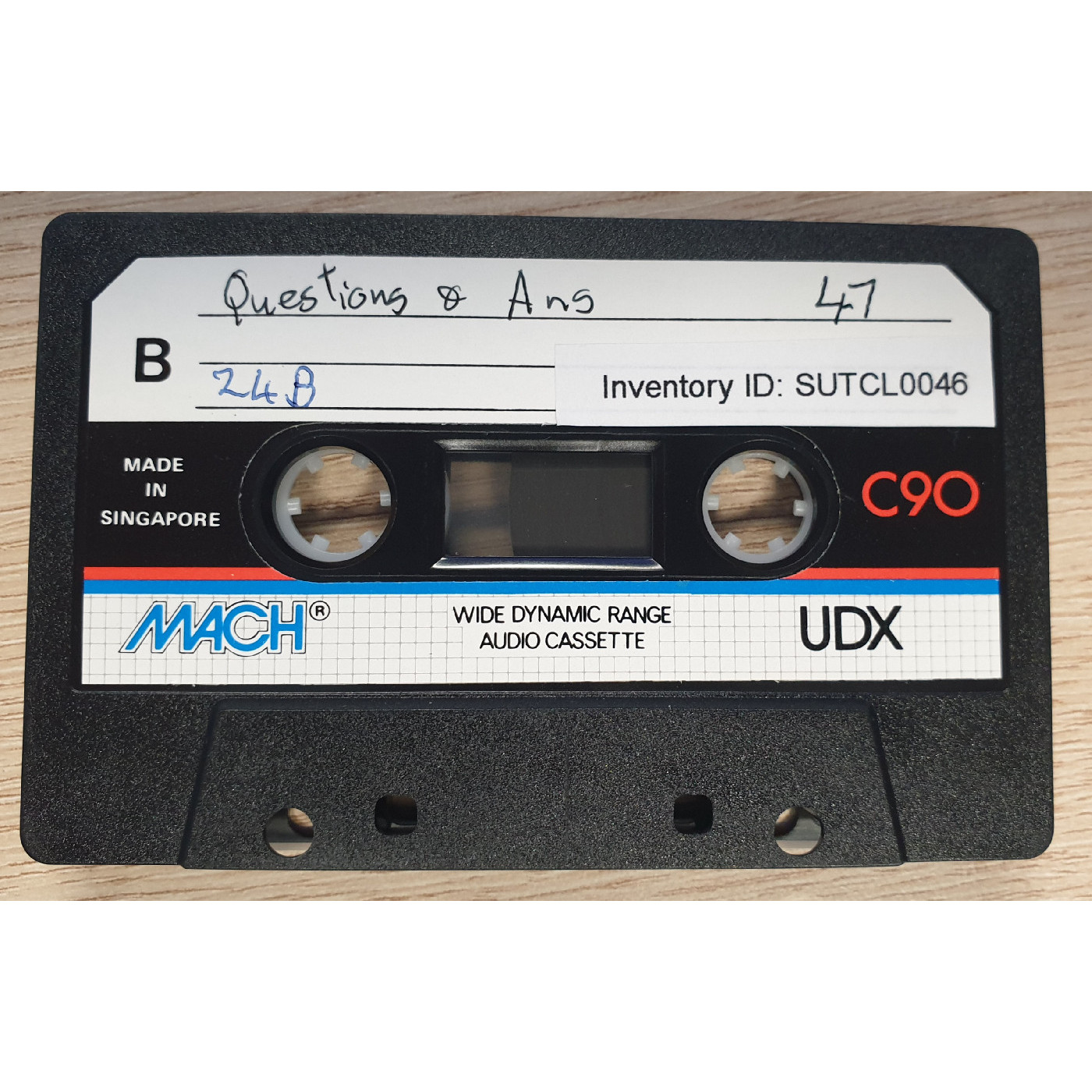 Questions and answers No. 47