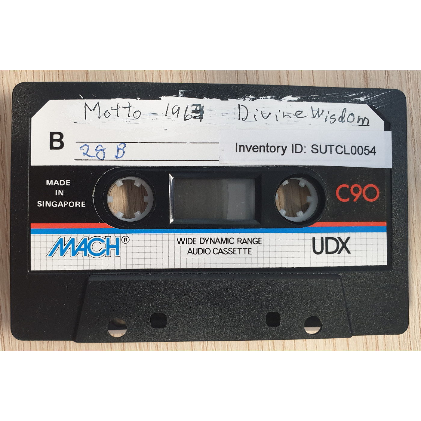 Motto 1963. Divine Wisdom