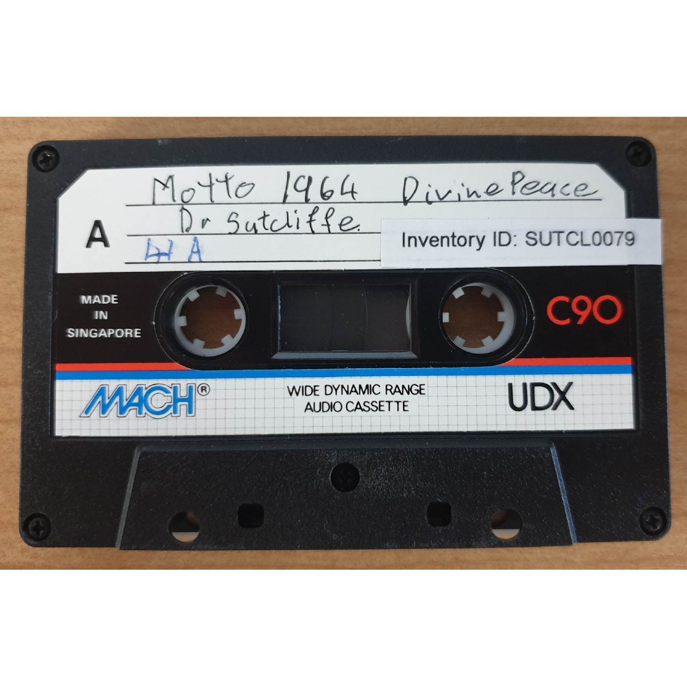 Motto 1964 Divine Peace