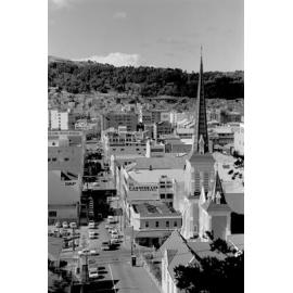 [Dixon Street, Wellington, looking towards Willis Street and Mt Victoria].