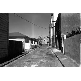 [Dunlop Terrace looking towards rear of Salvation Army People's Palace Hotel]