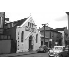 [Frederick Street, Wellington. Chinese church being used as wholesale merchants]