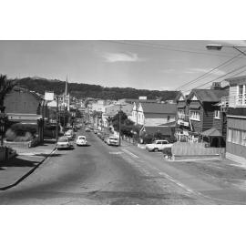 [Ghuznee Street, Wellington. Looking from the Terrace towards Mt Victoria]