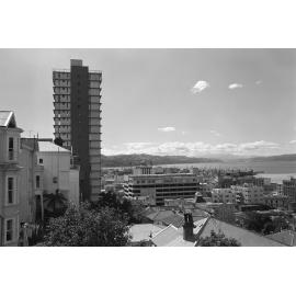 [Jellicoe Towers, The Terrace, with Wellington city and harbour]