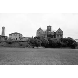 [St Patrick's College, Wellington, corner of Buckle Street and Cambridge Terrace, showing Carillon]