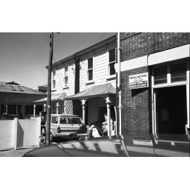 [The end of Swan Lane, off Cuba Street, Wellington]