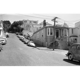 [Vivian Street, Wellington, looking towards The Terrace. Buller Street on right]