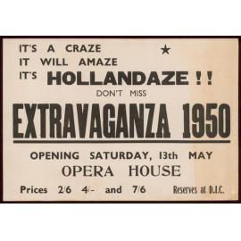 Hollandaze Extravaganza 1950