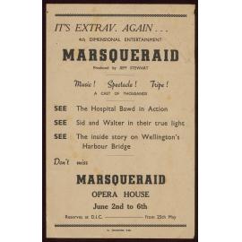 Advertising flyer for Marsqueraid - 1953