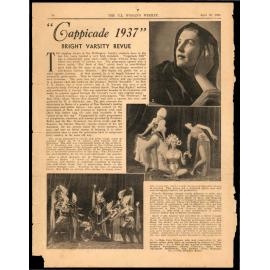 Article clipping - "Cappicade 1937" Bright Varsity Revue