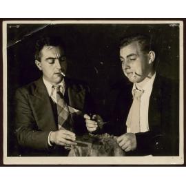 Photo of Tony Ferrers (Dickie) and Jack Griffiths (Dannie) from ' The Paye Off' 1957