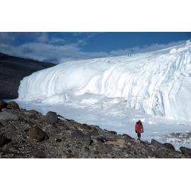 Where we came off the glacier on the North side