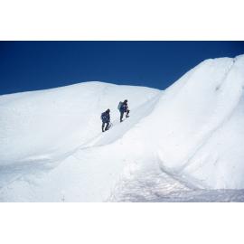 Climbing up the side of the Taylor glacier