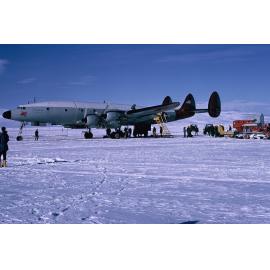 Super Connie Pegasus – just landed on Williams airfield – Ross Ice Shelf