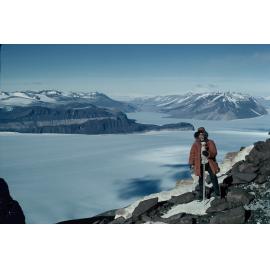 View across Ferrar Glacier towards Taylor Valley