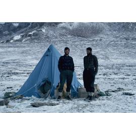 John  McPherson and Barry Kohn, campsite dry valleys area