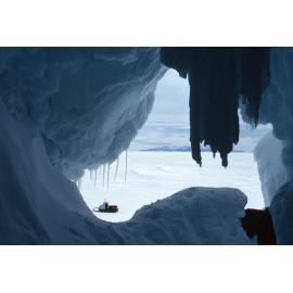 Ice cave in Erebus Ice tongue