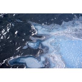 Meltwater pools, Lower Wright Glacier