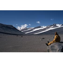 Looking down the Wright valley