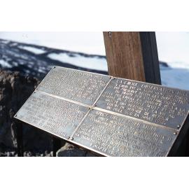 Plaque on Scotts Cross Observation Hill